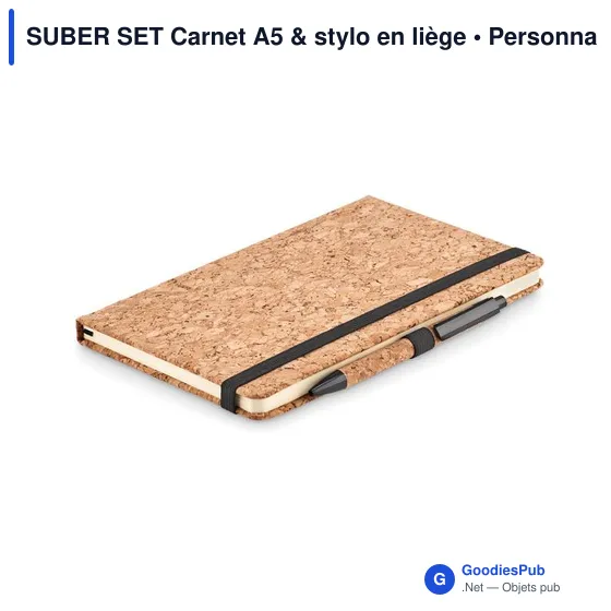 SUBER SET Carnet A5 & stylo en liège - Image 9