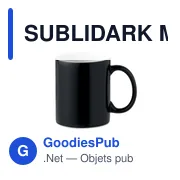 SUBLIDARK Mug noir sublimation 300ml - Miniature 1