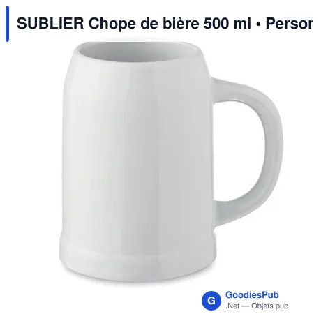 SUBLIER Chope de bière 500 ml