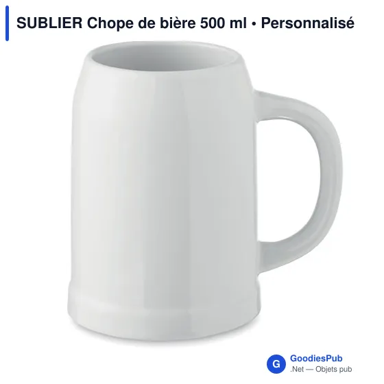 SUBLIER Chope de bière 500 ml - Image 1