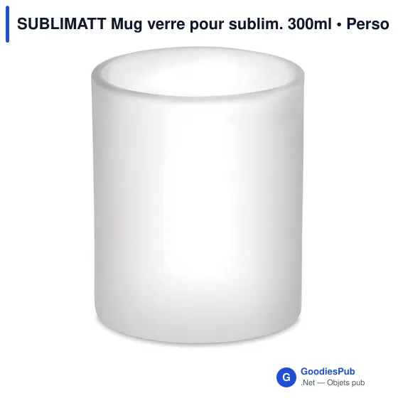 SUBLIMATT Mug verre pour sublim. 300ml - Image 2