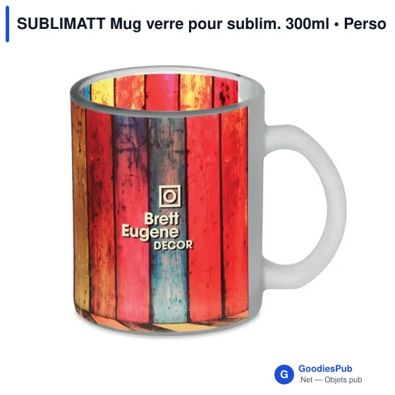 SUBLIMATT Mug verre pour sublim. 300ml - Image 3