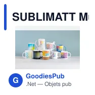 SUBLIMATT Mug verre pour sublim. 300ml - Miniature 4