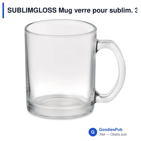SUBLIMGLOSS Mug verre pour sublim. 300ml
