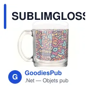 SUBLIMGLOSS Mug verre pour sublim. 300ml - Miniature 2