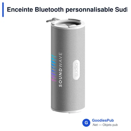 Enceinte Bluetooth personnalisable Sudio F4 avec logo