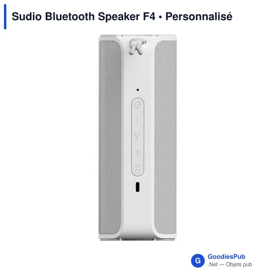 Enceinte Bluetooth personnalisable Sudio F4 avec logo - Image 2