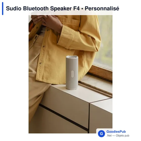 Enceinte Bluetooth personnalisable Sudio F4 avec logo - Image 6