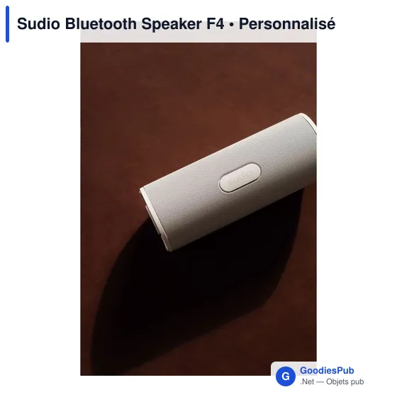 Enceinte Bluetooth personnalisable Sudio F4 avec logo - Image 7