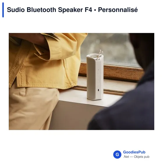Enceinte Bluetooth personnalisable Sudio F4 avec logo - Image 8