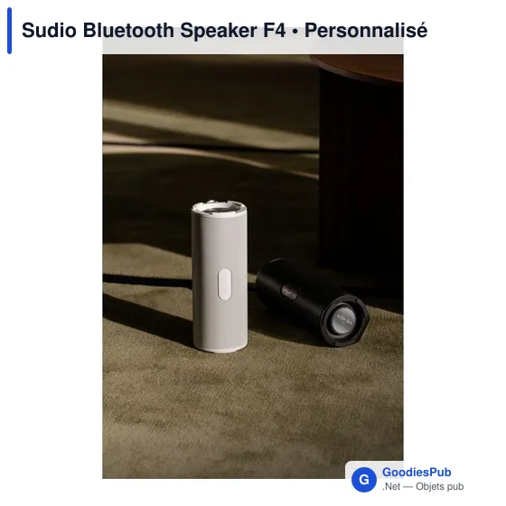 Enceinte Bluetooth personnalisable Sudio F4 avec logo - Image 10