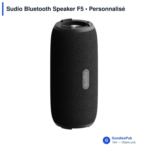 Enceinte Bluetooth personnalisable Sudio F5 avec logo - Image 1