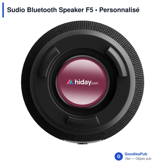Enceinte Bluetooth personnalisable Sudio F5 avec logo - Image 4