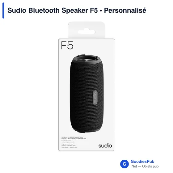Enceinte Bluetooth personnalisable Sudio F5 avec logo - Image 5