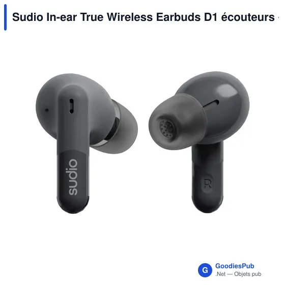 Écouteurs sans fil personnalisables Sudio In-ear True Wireless D1 avec logo - Image 3