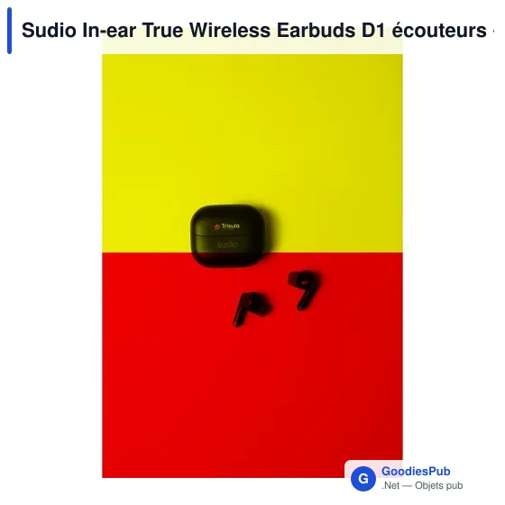 Écouteurs sans fil personnalisables Sudio In-ear True Wireless D1 avec logo - Image 5