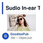 Écouteurs sans fil personnalisables Sudio In-ear True Wireless D1 avec logo - Miniature 7