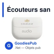 Écouteurs sans fil personnalisables Sudio In-ear True Wireless D1 avec logo - Miniature 9