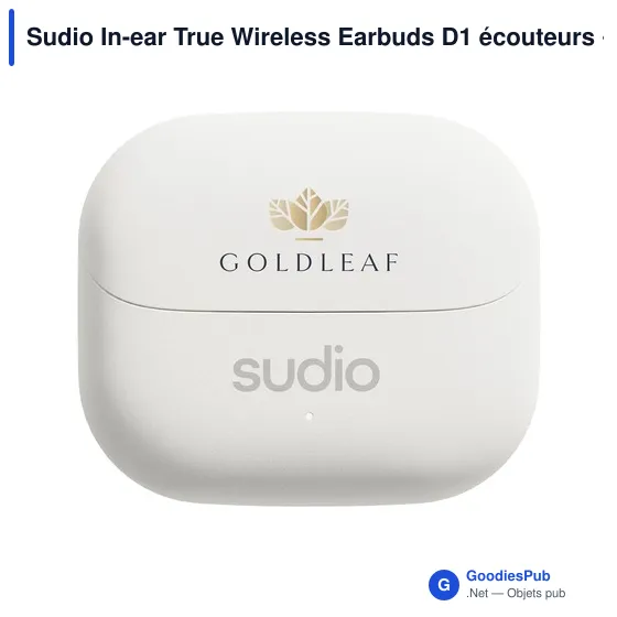 Écouteurs sans fil personnalisables Sudio In-ear True Wireless D1 avec logo - Image 9