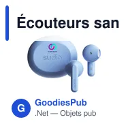 Écouteurs sans fil personnalisables Sudio In-ear TWS A3 avec logo - Miniature 1
