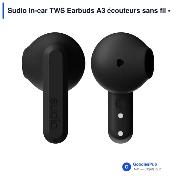 Écouteurs sans fil personnalisables Sudio In-ear TWS A3 avec logo - Image 11