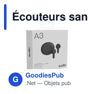 Écouteurs sans fil personnalisables Sudio In-ear TWS A3 avec logo - Miniature 12