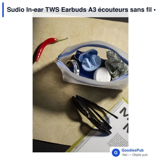 Écouteurs sans fil personnalisables Sudio In-ear TWS A3 avec logo - Image 7