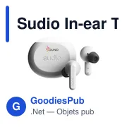 Écouteurs sans fil personnalisables Sudio A3 Pro avec logo - Miniature 1