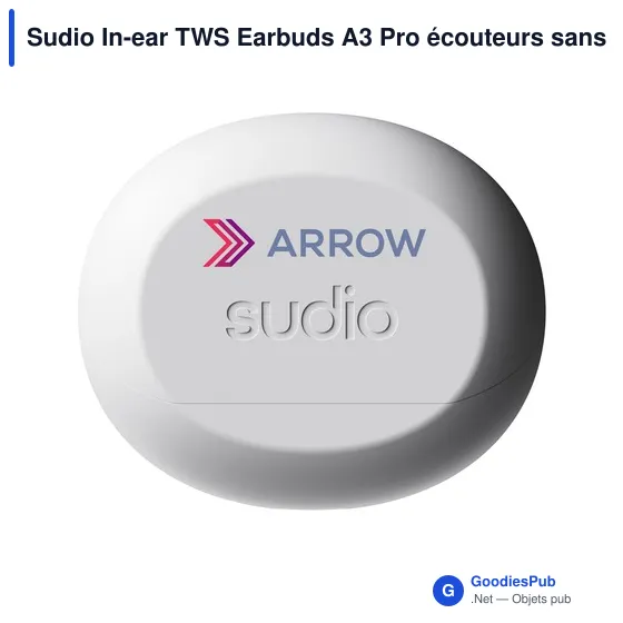 Écouteurs sans fil personnalisables Sudio A3 Pro avec logo - Image 3