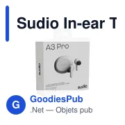 Écouteurs sans fil personnalisables Sudio A3 Pro avec logo - Miniature 5
