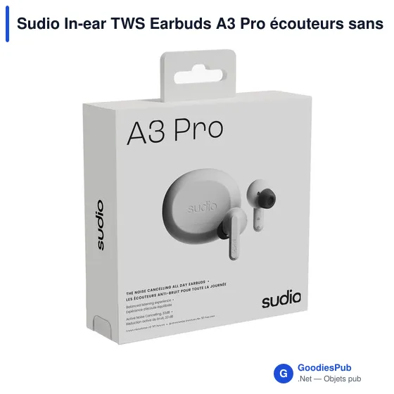 Écouteurs sans fil personnalisables Sudio A3 Pro avec logo - Image 5