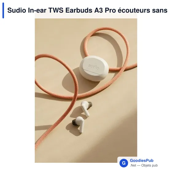 Écouteurs sans fil personnalisables Sudio A3 Pro avec logo - Image 7