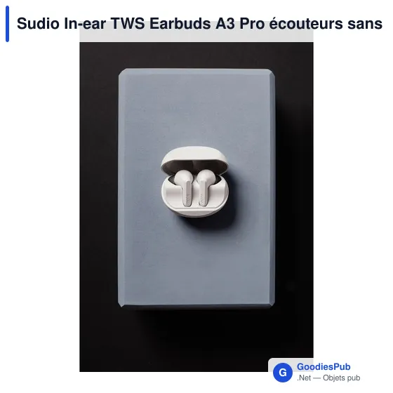 Écouteurs sans fil personnalisables Sudio A3 Pro avec logo - Image 8