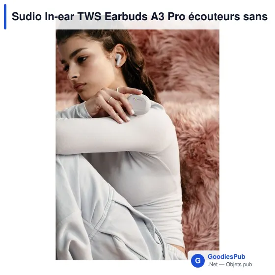 Écouteurs sans fil personnalisables Sudio A3 Pro avec logo - Image 10