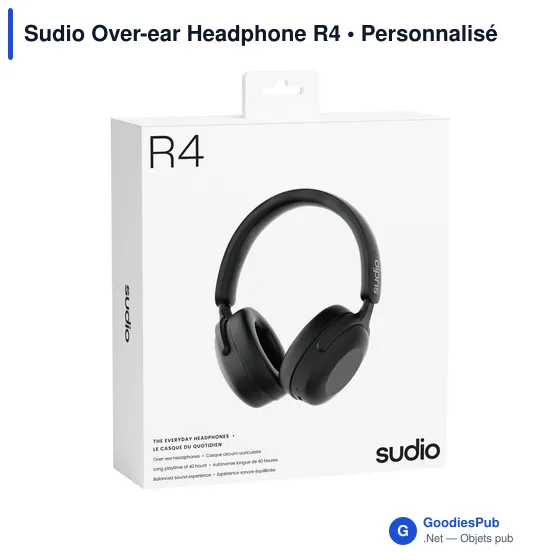 Casque audio personnalisable Sudio Over-ear Headphone R4 avec logo - Image 4