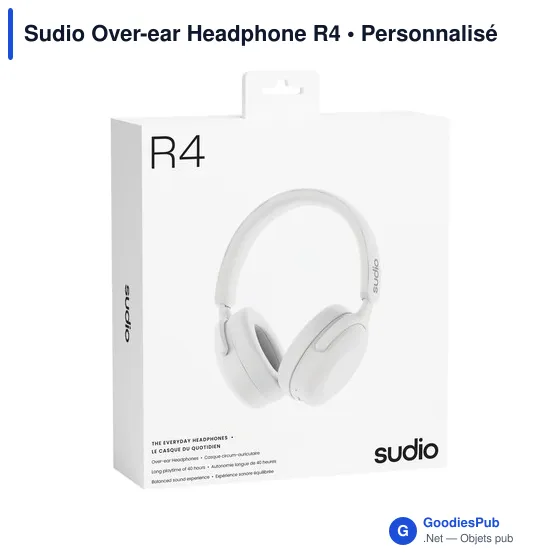 Casque audio personnalisable Sudio Over-ear Headphone R4 avec logo - Image 10