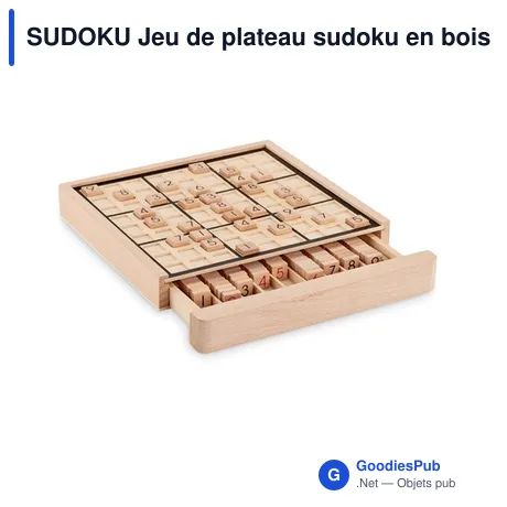 SUDOKU Jeu de plateau sudoku en bois