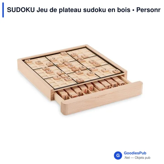 SUDOKU Jeu de plateau sudoku en bois - Image 1