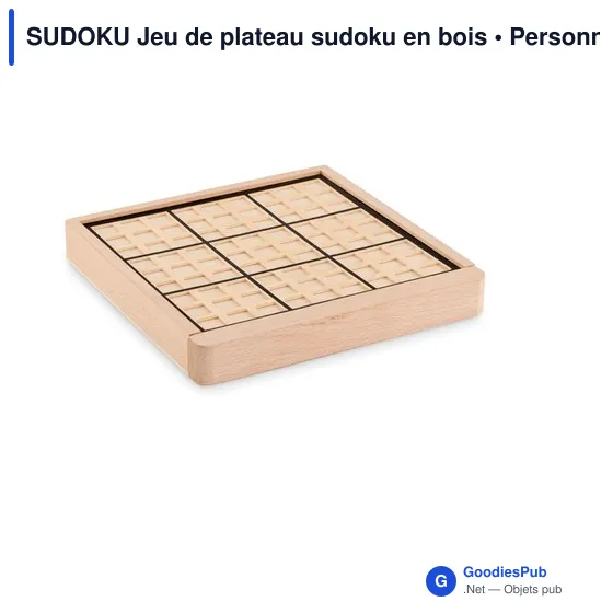 SUDOKU Jeu de plateau sudoku en bois - Image 2
