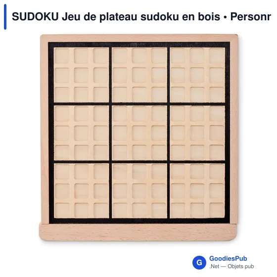 SUDOKU Jeu de plateau sudoku en bois - Image 3