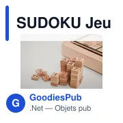 SUDOKU Jeu de plateau sudoku en bois - Miniature 4
