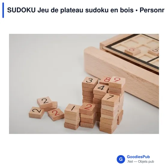 SUDOKU Jeu de plateau sudoku en bois - Image 4