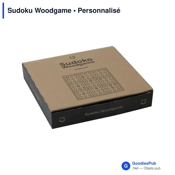 Jeu de société Sudoku personnalisable en bois avec logo - Image 5