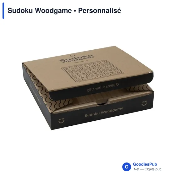 Jeu de société Sudoku personnalisable en bois avec logo - Image 6