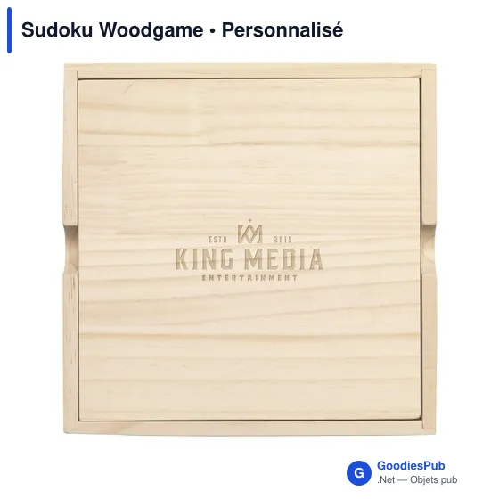 Jeu de société Sudoku personnalisable en bois avec logo - Image 10