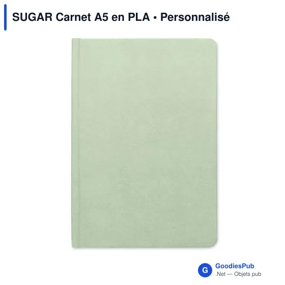 Carnet A5 personnalisable en PLA avec logo - SUGAR - Image 2