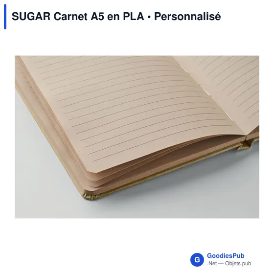 Carnet A5 personnalisable en PLA avec logo - SUGAR - Image 11