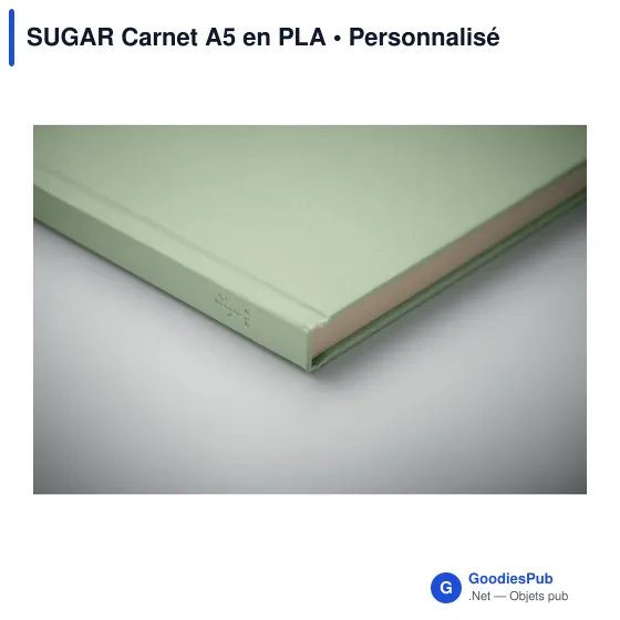 Carnet A5 personnalisable en PLA avec logo - SUGAR - Image 3
