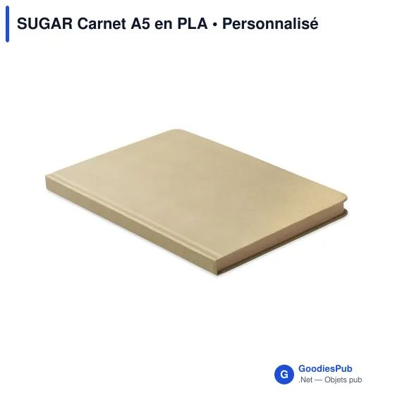 Carnet A5 personnalisable en PLA avec logo - SUGAR - Image 9