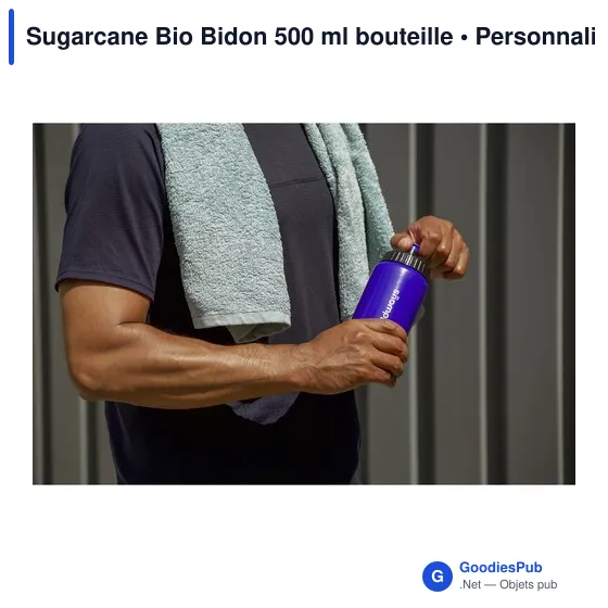 Bidon personnalisable 500 ml avec logo - Sugarcane Bio - Image 3